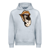 Heather Grey Western Leopard Cowhide Tongue Urban Hoodie - Jasminsmagicworld