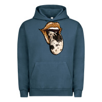 Pigment Midnight Navy Western Leopard Cowhide Tongue Urban Hoodie - Jasminsmagicworld
