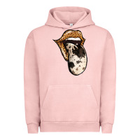 Pigment Salmon Western Leopard Cowhide Tongue Urban Hoodie - Jasminsmagicworld