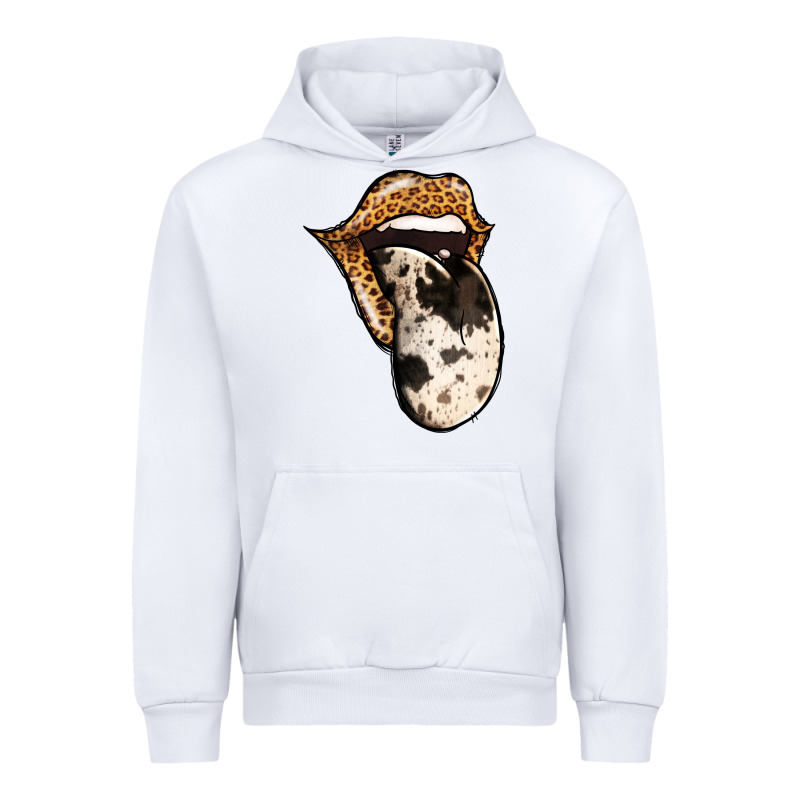 Western Leopard Cowhide Tongue Urban Hoodie by Jasminsmagicworld | Teevron