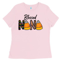 Bubblegum Pink Blessed nana Ladies Tee - CowhideDigitalArt