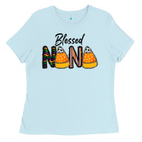 Baby Blue Blessed nana Ladies Tee - CowhideDigitalArt