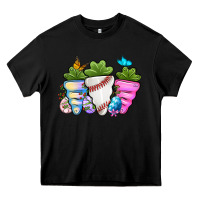 Black Easter Day Baseball Easter sports carrots Heavy Core Tee - OliviaCreatesArt