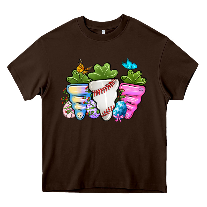 Easter Day Baseball Easter Sports Carrots Heavy Core Tee by OliviaCreatesArt | Teevron