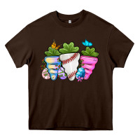 Chocolate Brown Easter Day Baseball Easter sports carrots Heavy Core Tee - OliviaCreatesArt