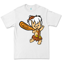 White bamm bamm Premium Tee - DesigneFamous