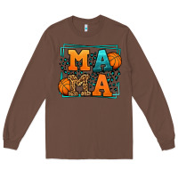 Chestnut leopard basketball mama Mother's Day Long Sleeve Tee - LillyAllenDesigns
