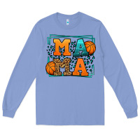 Colony Blue leopard basketball mama Mother's Day Long Sleeve Tee - LillyAllenDesigns