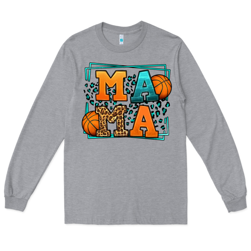 Leopard Basketball Mama Mother's Day Long Sleeve Tee by LillyAllenDesigns | Teevron