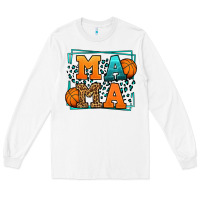 White leopard basketball mama Mother's Day Long Sleeve Tee - LillyAllenDesigns