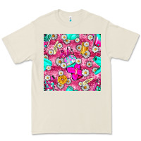 Bone hairstylist coffee cups and daisy with leopard seamless pattern bbs Premium Tee - BundleAndBundleShop