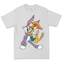 Dove Grey bugs bunny and lola bunny Premium Tee - DesigneFamous