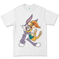White bugs bunny and lola bunny Premium Tee - DesigneFamous