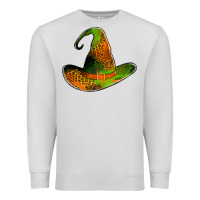 Dove Grey leopard witch hat Premium Sweatshirt - Jasminsmagicworld