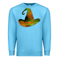 Ocean Blue leopard witch hat Premium Sweatshirt - Jasminsmagicworld