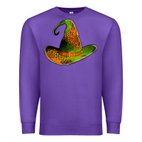 Purple leopard witch hat Premium Sweatshirt - Jasminsmagicworld