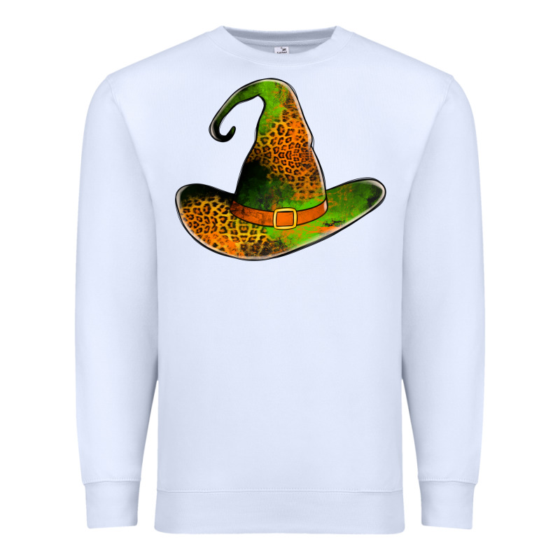 Leopard Witch Hat Premium Sweatshirt by Jasminsmagicworld | Teevron