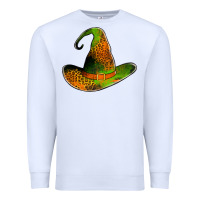 White leopard witch hat Premium Sweatshirt - Jasminsmagicworld