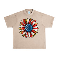 French Oak Patriotic Sunflower Urban Heavy Tee - Jasminsmagicworld