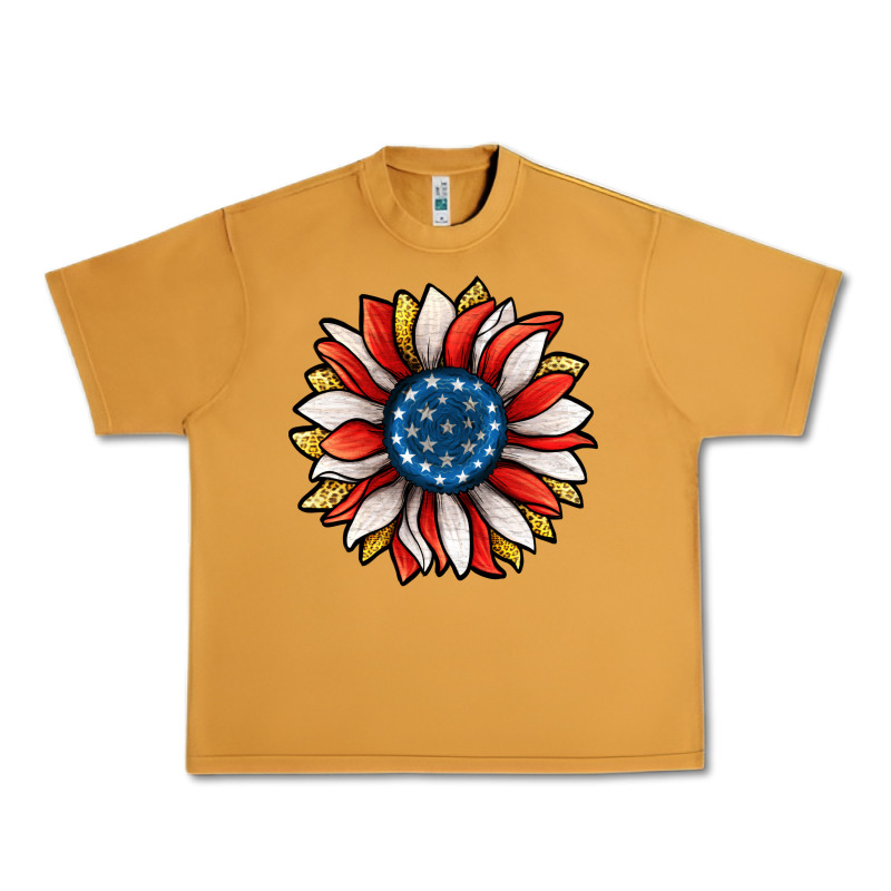 Patriotic Sunflower Urban Heavy Tee by Jasminsmagicworld | Teevron