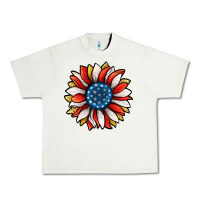 Pistachio Patriotic Sunflower Urban Heavy Tee - Jasminsmagicworld