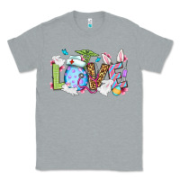 Heather Grey Easter Day Love Nurse Classic Tee - OliviaCreatesArt