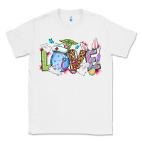 White Easter Day Love Nurse Classic Tee - OliviaCreatesArt