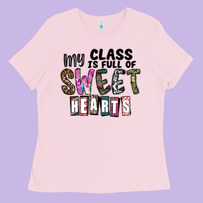 My Class ısfull Of Sweet Hearts Ladies Tee Designed By Cowhidedigitalart