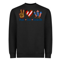 Black Peace Love Fireworks Heavyweight Sweatshirt - Jasminsmagicworld
