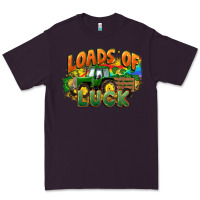 Plum Loads of luck with tractor St. Patricks Day Premium Tee - FaDigitalArtStudio
