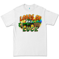 White Loads of luck with tractor St. Patricks Day Premium Tee - FaDigitalArtStudio