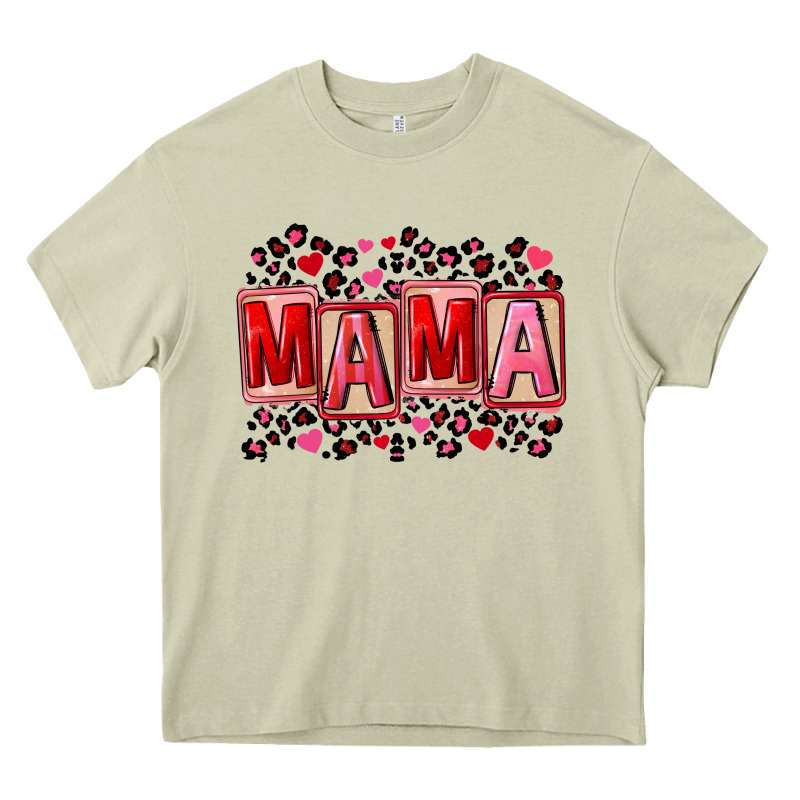 Pink Leopard Mama Heavy Core Tee by FaDigitalArtStudio | Teevron