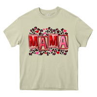Mossy Pink leopard mama Heavy Core Tee - FaDigitalArtStudio