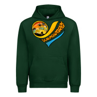 Foreset Green Bus Driver Off Duty Heart Urban Hoodie - Jasminsmagicworld