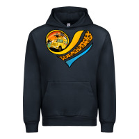 Navy Bus Driver Off Duty Heart Urban Hoodie - Jasminsmagicworld