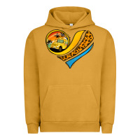 Pigment Peanut Butter Bus Driver Off Duty Heart Urban Hoodie - Jasminsmagicworld