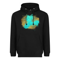 Black turquoise leopard patch Heavyweight Hoodie - Jasminsmagicworld
