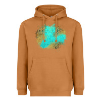 Meerkat turquoise leopard patch Heavyweight Hoodie - Jasminsmagicworld