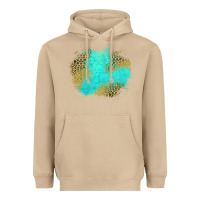 Mushroom turquoise leopard patch Heavyweight Hoodie - Jasminsmagicworld