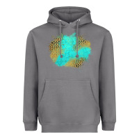 Storm turquoise leopard patch Heavyweight Hoodie - Jasminsmagicworld