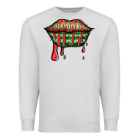 Dove Grey summer vibes watermelon lips Premium Sweatshirt - Jasminsmagicworld
