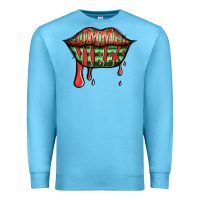 Ocean Blue summer vibes watermelon lips Premium Sweatshirt - Jasminsmagicworld