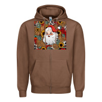 Chestnut western santa claus Zipper Hoodie - Jasminsmagicworld