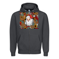 Smoke western santa claus Zipper Hoodie - Jasminsmagicworld