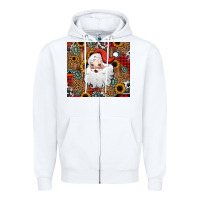 White western santa claus Zipper Hoodie - Jasminsmagicworld