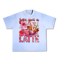 Grape Ice Love You Latte Valentine Cupid Urban Heavy Tee - CowhideDigitalArt