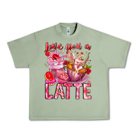 Oil Green Love You Latte Valentine Cupid Urban Heavy Tee - CowhideDigitalArt