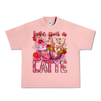 Love You Latte Valentine Cupid Urban Heavy Tee | Teevron
