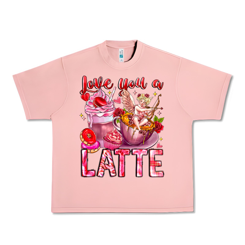 Love You Latte Valentine Cupid Urban Heavy Tee by CowhideDigitalArt | Teevron