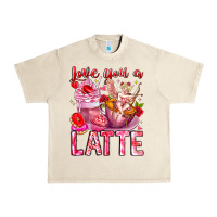 Sandshell Love You Latte Valentine Cupid Urban Heavy Tee - CowhideDigitalArt
